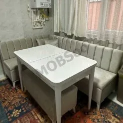 Mutfak Köşe Koltuk Takımı, Kelebek Masa Takımı 110x70+30cm